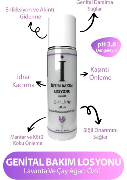 Kadınlara Özel İntim Bakım Losyonu 150 ml – Lavanta ve Çay Ağacı Özlü, Koku Giderici ve Sıkılaştırıcı Etkili, Hassas Ciltler İçin fırsatları