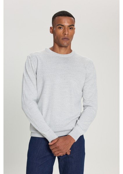 Standart Fit Normal Kesim Bisiklet Yaka Triko Kazak modelleri