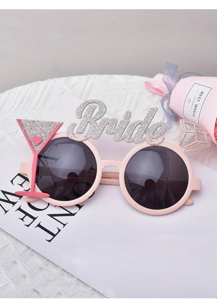 Kadeh Figürlü Parti Gözlüğü Bride To Be Yazılı Bekarlığa Veda Partisi Gözlük Pembe fiyatları