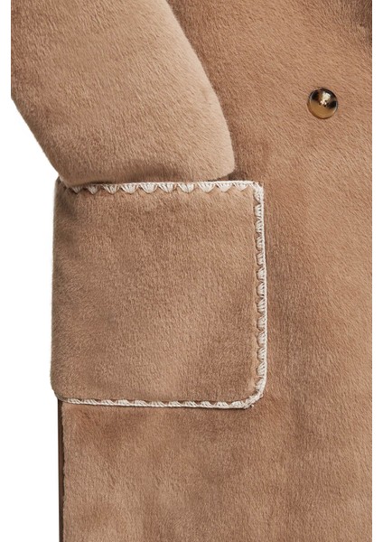 Montana Kadın Kahverengi Peluş Pardesü 24WGD5206FF