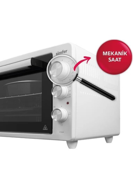4242 Beyaz Midi Fırın 42 Lt – Kompakt Tasarım, Yüksek Pişirme Performansı ve Enerji Verimliliği fırsatları