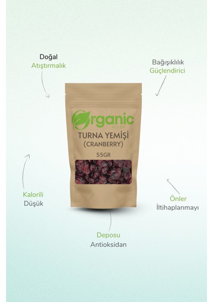 Doğal Katkısız Turna Yemişi ( Cranberry ) 55 gr | Antioksidan Zengin Kurutulmuş Meyve fiyatları