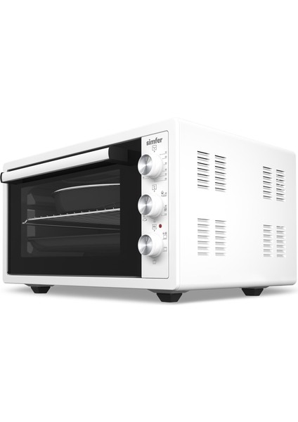 4552 Yoğurt Yapma Fonksiyonlu Camlı Kapak Turbo Beyaz 45 Lt Midi Fırın fiyatları