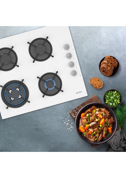 3509 Cam Ankastre Ocak Beyaz fiyatları