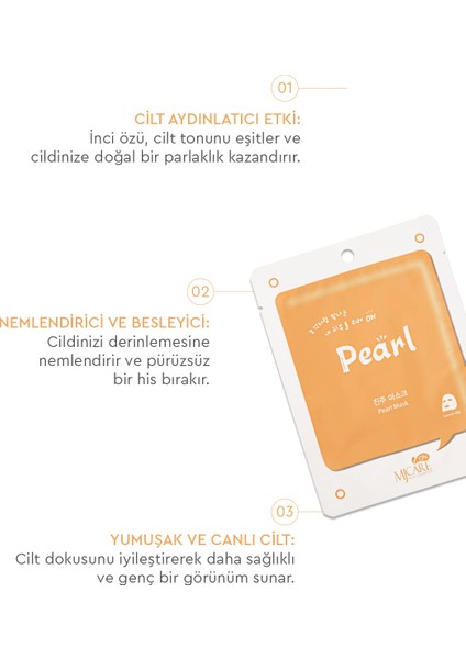 On Pearl İnci Özlü Nemlendirici ve Canlandırıcı Yüz Maskesi 5'li Paket – Parlak ve Pürüzsüz Cilt İçin fırsatları