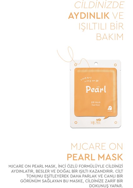On Pearl İnci Özlü Nemlendirici ve Canlandırıcı Yüz Maskesi 5'li Paket – Parlak ve Pürüzsüz Cilt İçin indirimleri