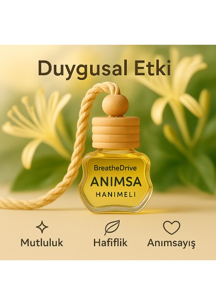 Anımsa – Hanımeli - Hipoalerjenik Duygu Odaklı Oto Kokusu - Astim ve Allerji Dostu indirimleri