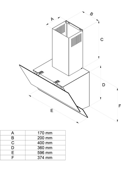 SD8740 60 cm Premium Inox Dekorlu Gri Cam Davlumbaz fiyatları