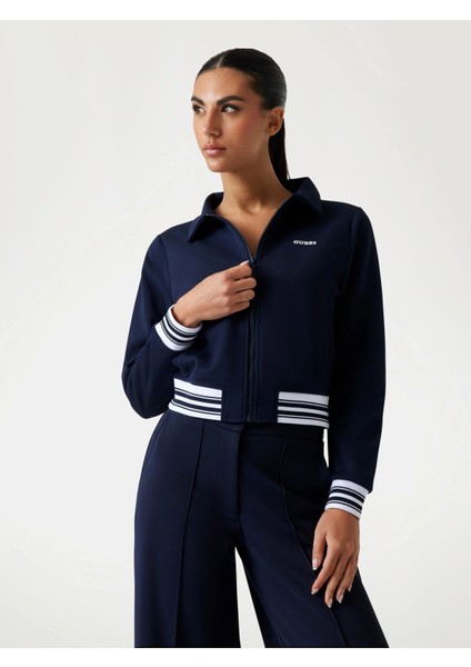 Amaryllis Kadın Lacivert Aktif Sweatshirt V5GQ03KCYF2-A71W