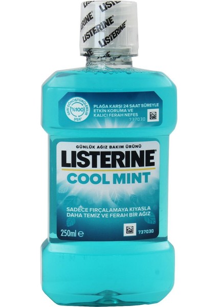 Cool Mint Ağız Bakım Suyu 250 ml – Plak ve Koku Karşıtı, Nane Aromalı, 24 Saat Etkili Ferah Nefes