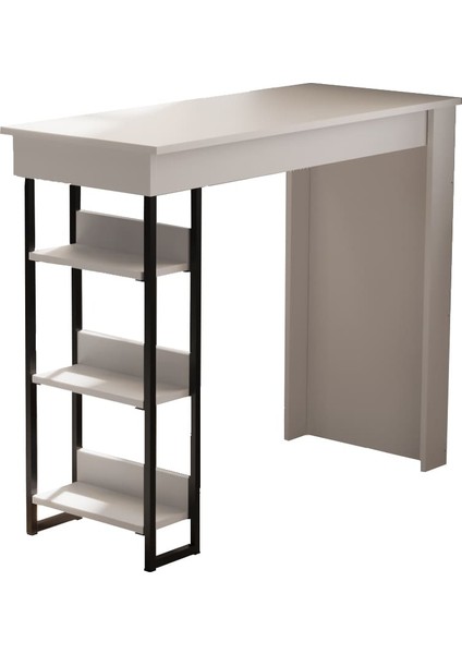 DF01103B Raflı Yüksek Bar Masası Mutfak Yemek Masası fırsatları