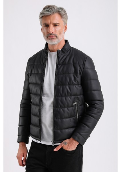 Arnold Erkek Şişme Deri Mont