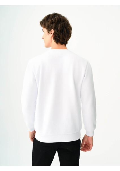 Beyaz Erkek Sweatshirt LF2037363 modelleri