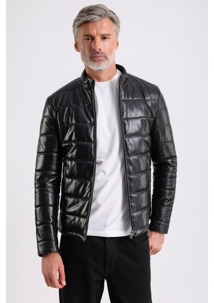 Arnold Erkek Şişme Deri Mont