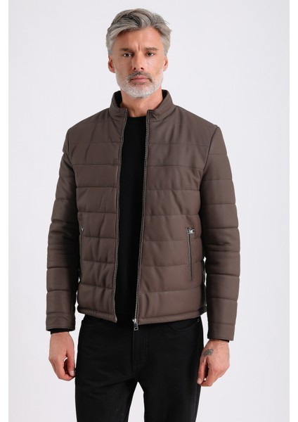 Arnold Erkek Şişme Deri Mont