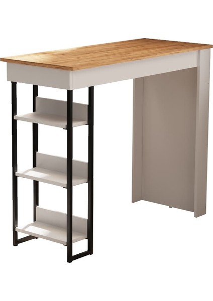 DF01103AC Raflı Yüksek Bar Masası Mutfak Yemek Masası fırsatları