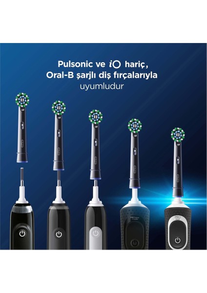 Şarjlı Diş Fırçası Yedek Başlığı Cross Action X-Filament 4 Adet+Listerine Advanced White 250ML+SENSODYNE Tam Koruma 75ML fiyatları