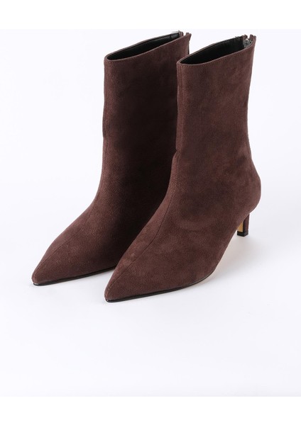 Sheena Kahverengi Ince Topuklu Kadın Bot