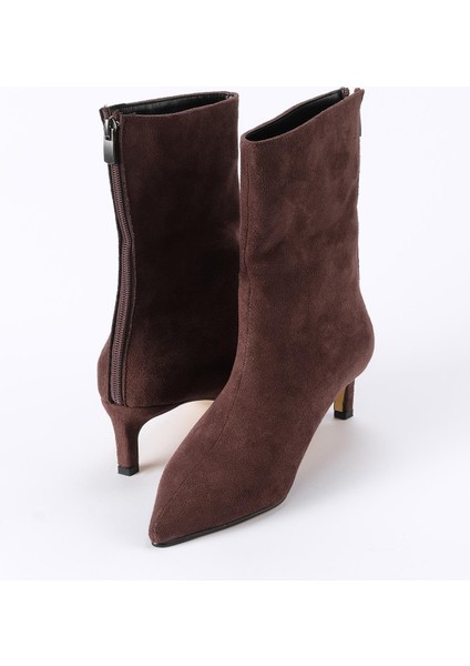 Sheena Kahverengi Ince Topuklu Kadın Bot fırsatları