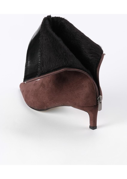 Sheena Kahverengi Ince Topuklu Kadın Bot indirimleri