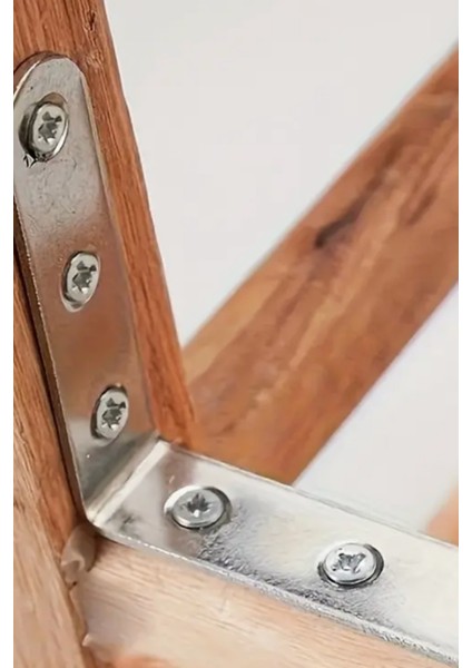 Mobilya ve Eşya Sabitleme L Demir Gönye Köşebent ,dolap, Raf, Masa, Çekmece Bağlantı Aparatı 10 Adet modelleri