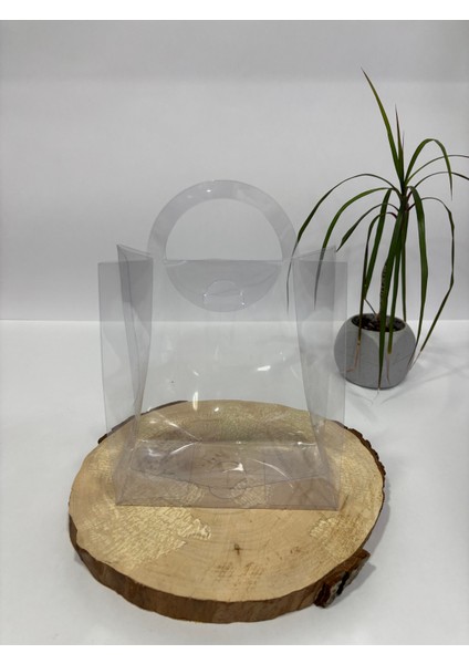 14.5X7X16 Şeffaf Asetat Çanta [100 Adet Demonte ]