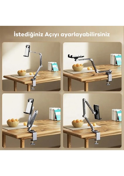 Ally 360° Dönebilen Katlanır Masaüstü Tablet ve Telefon TUTUCU-(5775) - CKG6716-6534 modelleri