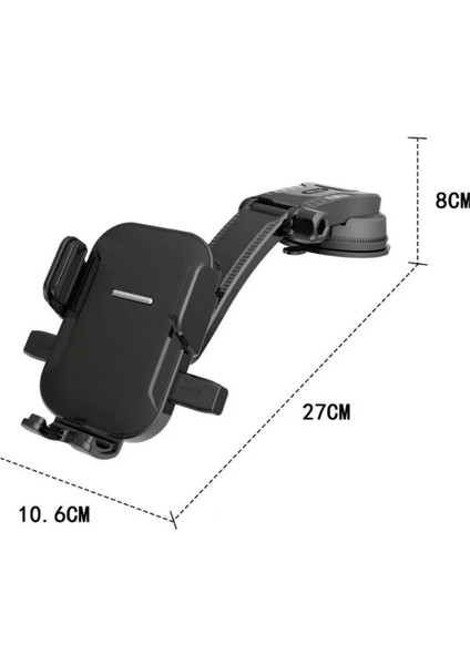 360° Döner Başlıklı Vantuzlu Akrobat Telefon Tutucu Araç Içi Cep Telefonu Tutacağı Oto Aksesuar fiyatları