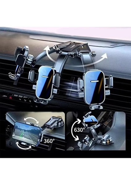 360° Döner Başlıklı Vantuzlu Akrobat Telefon Tutucu Araç Içi Cep Telefonu Tutacağı Oto Aksesuar indirimleri