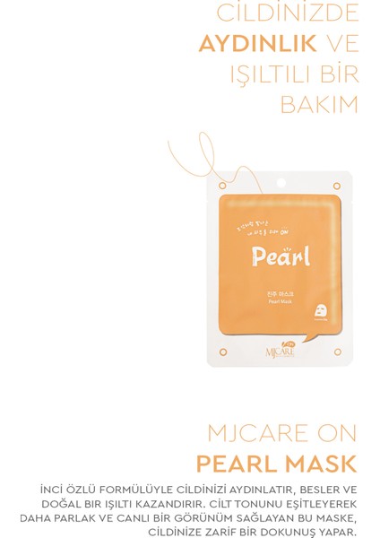On Pearl İnci Özlü Kağıt Yüz Maskesi – Nemlendirici ve Canlandırıcı, Tek Kullanımlık, Tüm Cilt Tipleri İçin indirimleri