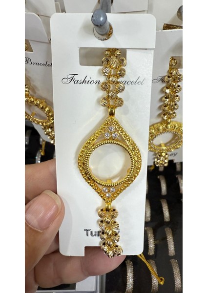 Çeyrek Takılan Altın Kaplama Dorika Toplu Bileklik M5