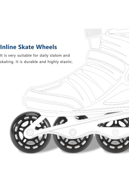 8 Paket Içinde Skate Wheels Yeni Başlayanlar Silindir Bıçakları Yatak Tekerlekleri ile Yedek Tekerlek 70MM (Yurt Dışından) modelleri