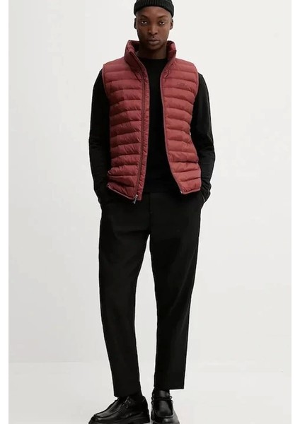 Erkek Kolsuz Hafif Naylon Şişme Kırmızı Yelek LV04LC509G-VFK