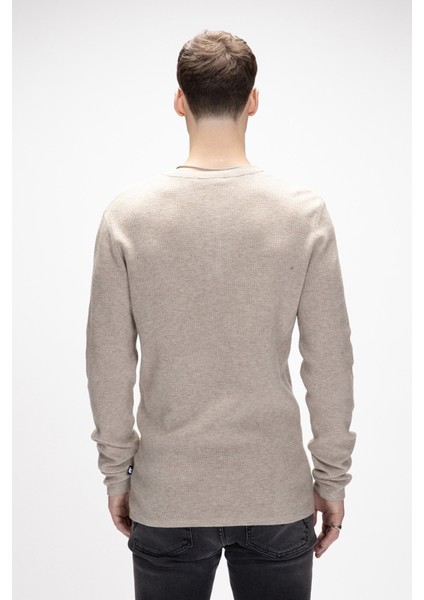 Moreno Bej Bisiklet Yaka Erkek Triko Kazak modelleri