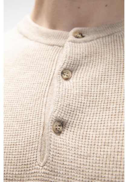 Moreno Bej Bisiklet Yaka Erkek Triko Kazak indirimleri