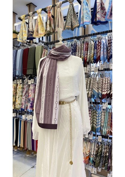 Çizgi Yuvarlak Şal