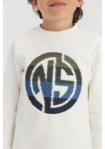 Bg Store Erkek Çocuk Beyaz Sweatshirt modelleri