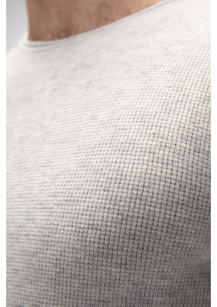 Tender Gri Melanj Bisiklet Yaka Erkek Triko Kazak indirimleri