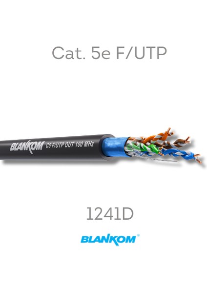 Cat 5e 24/1 Awg F/utp Dış Mekan Pvc Ethernet Kablosu (1 Adet 1 Metreye Tekabül Eder)