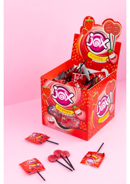 Flat Lollipop Çilek modelleri