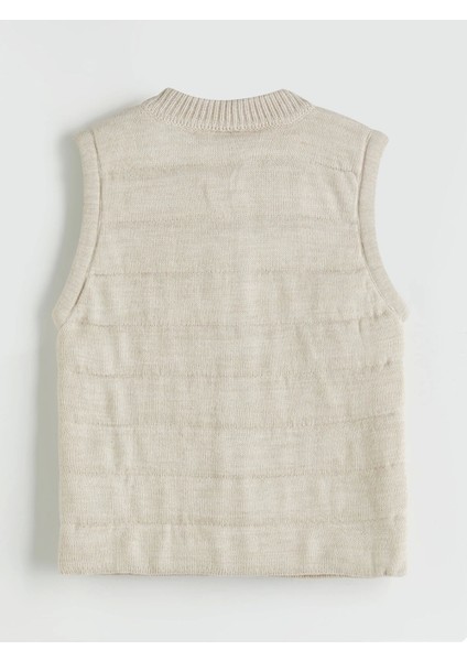 Lcw Kids Bej Bisiklet Yaka Erkek Çocuk Fermuarlı Yelek fırsatları