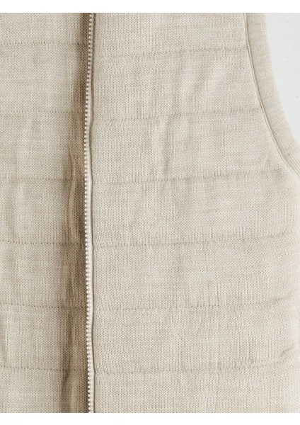 Lcw Kids Bej Bisiklet Yaka Erkek Çocuk Fermuarlı Yelek indirimleri