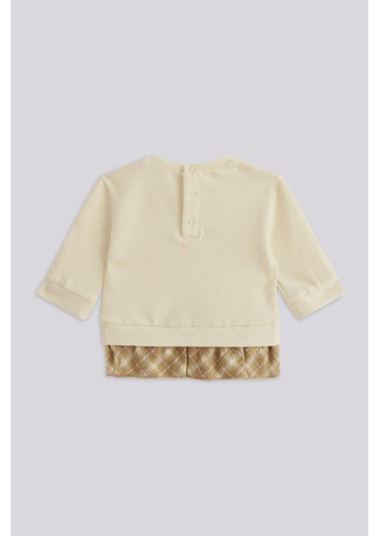 Bg Store Kız Bebek Ekru Sweatshirt modelleri