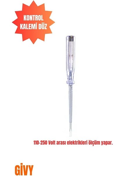 Kupa Kontrol Kalemi Düz