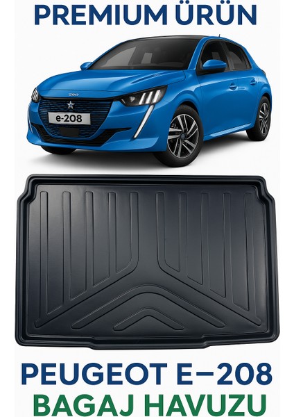 Peugeot E 208 Elektrikli 2021+ 3D Bagaj Havuzu Premium fiyatları