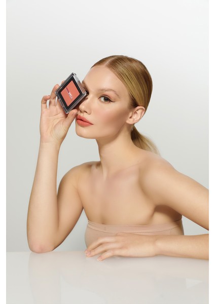 Derma Cover Kompakt Pudra Allık 02 Şeftali Tonu – Yüksek Pigmentli, Gün Boyu Kalıcı Profesyonel Makyaj