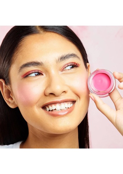 Mousse Allık Blossom Rose Pink – Krem Dokulu, Işıltılı ve Uzun Süre Kalıcı Allık, Tüm Cilt Tipleri İçin