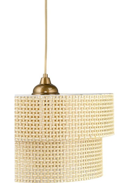 Rattan Otantik Koyu Hasır Kaplama Pasta Sarkıt Yatak Odası Avize Salon Avize Yemek Odası modelleri