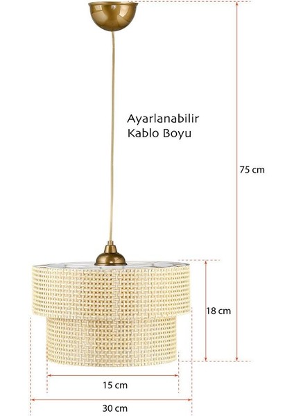 Rattan Otantik Koyu Hasır Kaplama Pasta Sarkıt Yatak Odası Avize Salon Avize Yemek Odası fırsatları