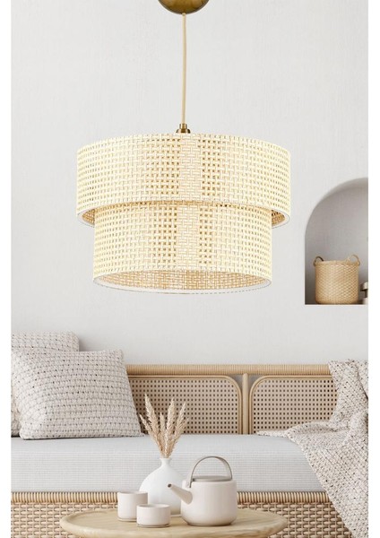 Rattan Otantik Koyu Hasır Kaplama Pasta Sarkıt Yatak Odası Avize Salon Avize Yemek Odası indirimleri